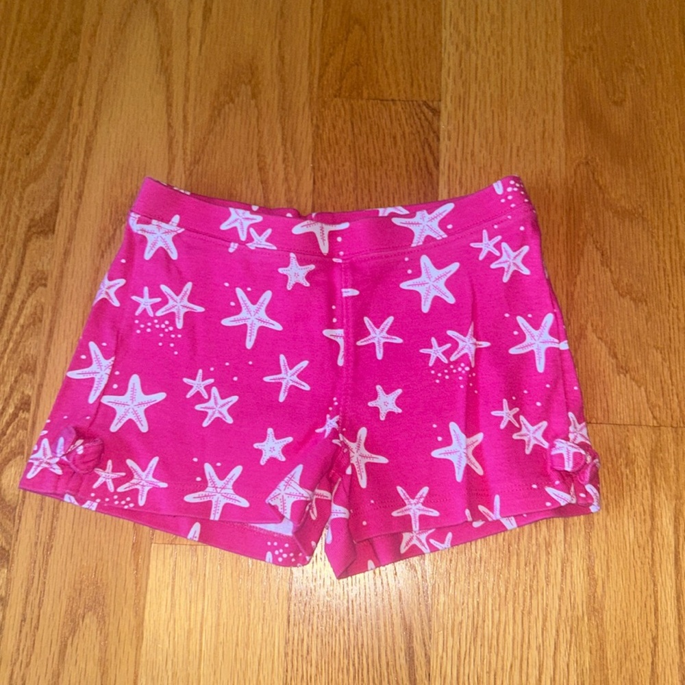 Gymboree pink starfish shorts, size kids 5